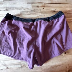 Maroon running shorts